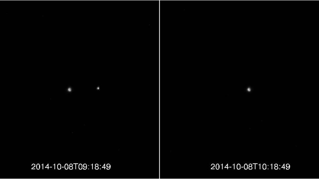 Lunar Eclipse, as Viewed by MESSENGER!
