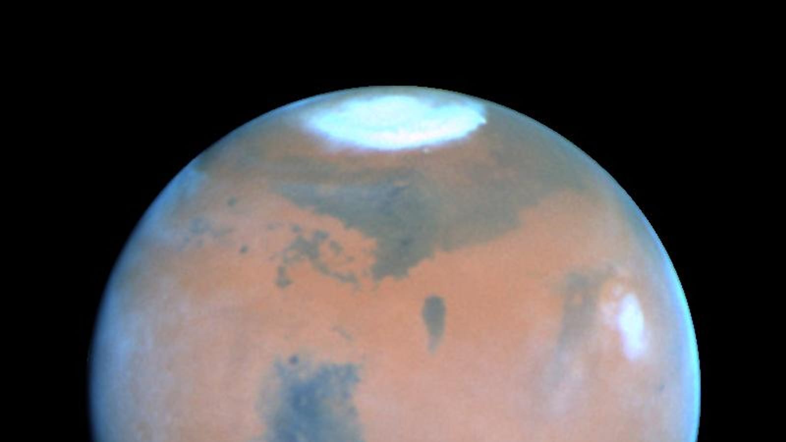 Springtime on Mars: Hubble Best View of the Red Planet