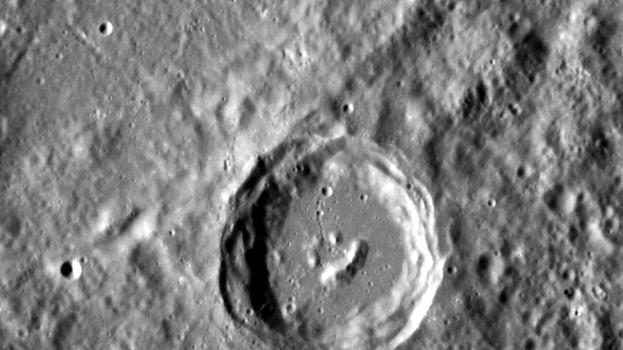 Happy Little Crater on Mercury