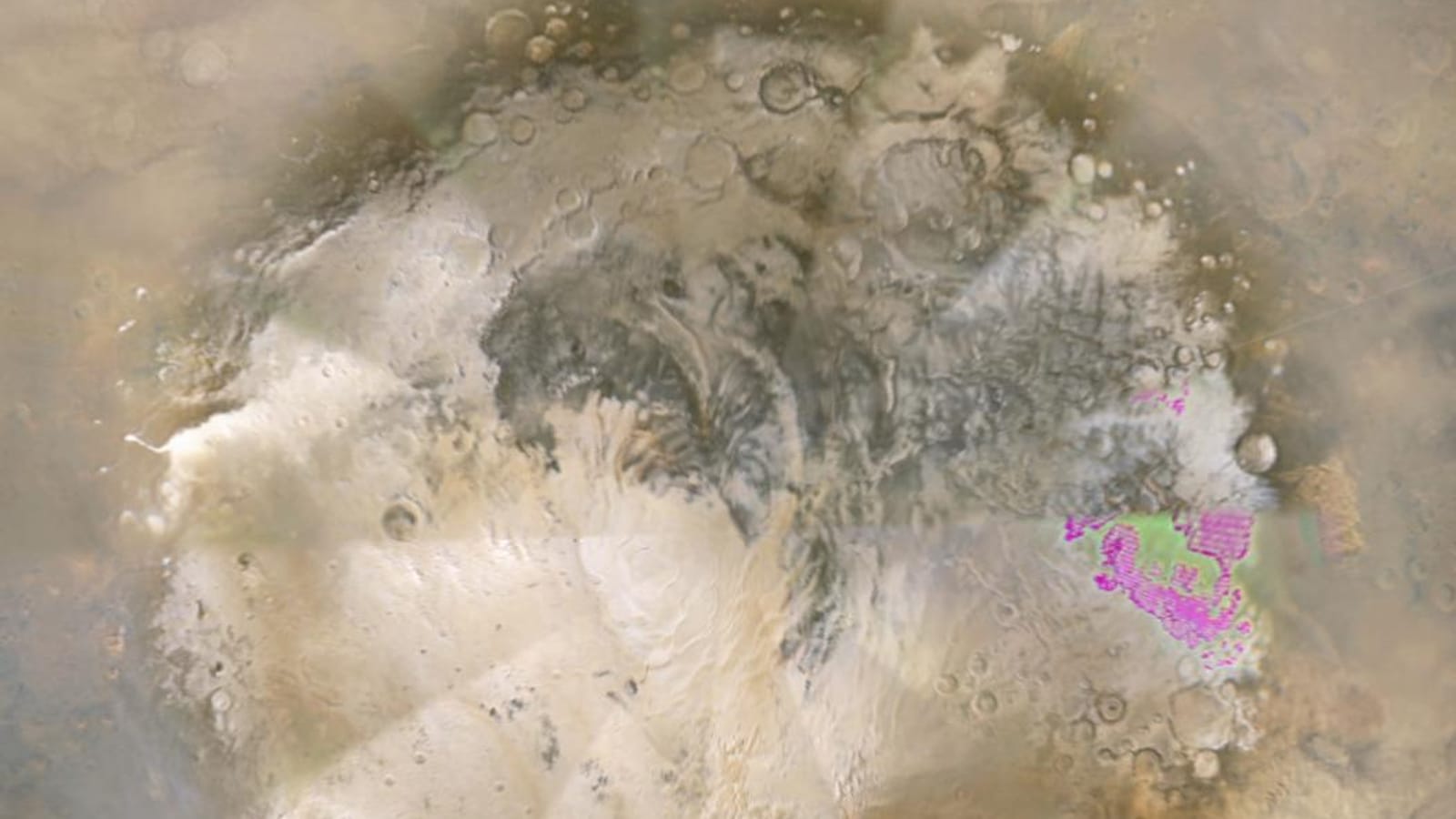 Weather Movie, Mars South Polar Region
